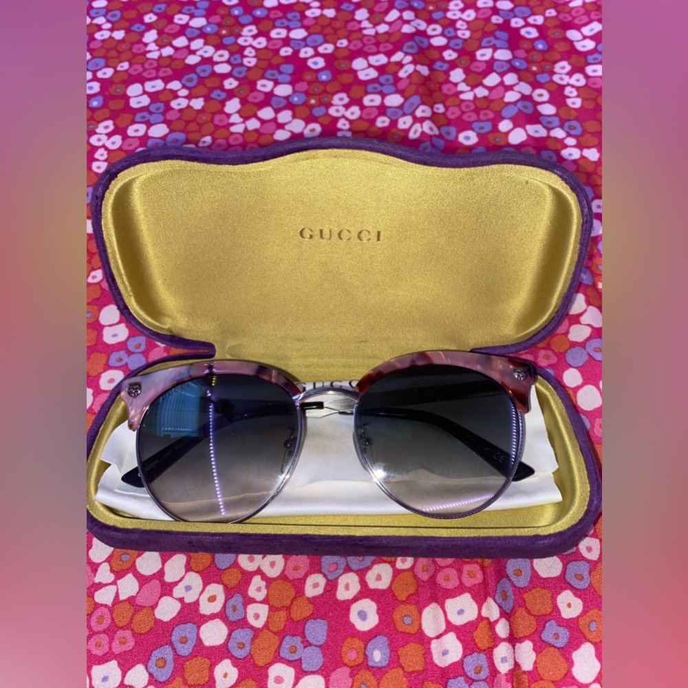Purple Gucci Sunglasses